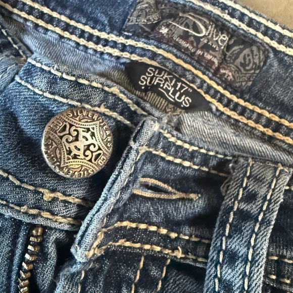 Silver Jeans Women's Straight Leg Blue Denim 27/35 - Picture 5 of 9